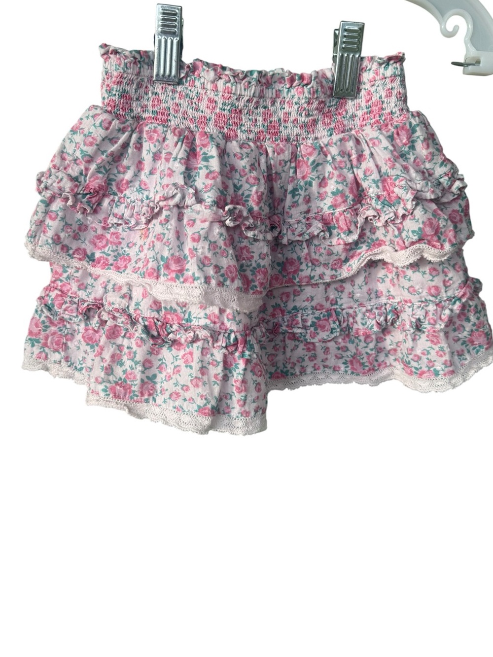 LoveShackFancy Billie Garden Floral Skirt 5 - Picture 2 of 4